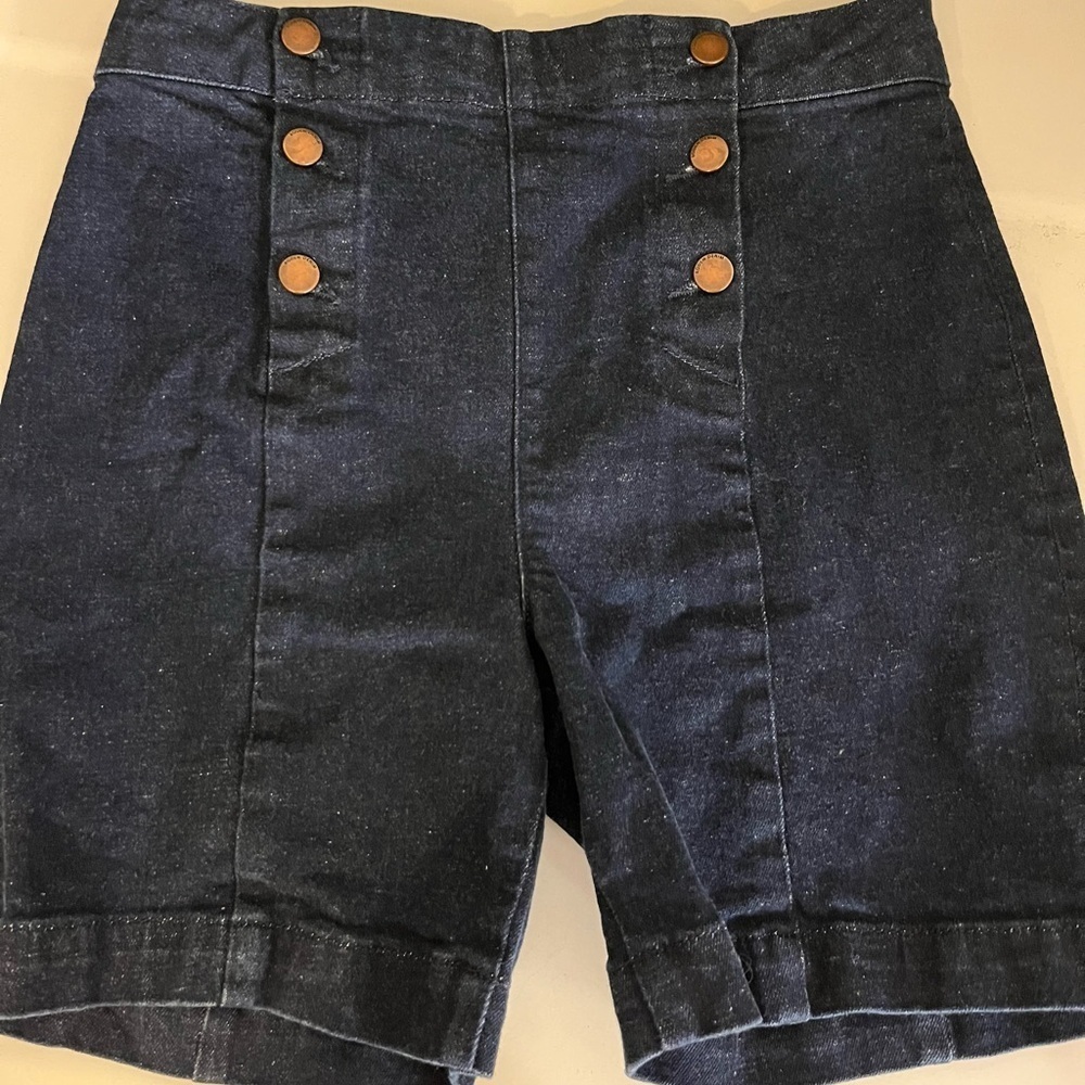 Boden High- Waisted Jean Shorts